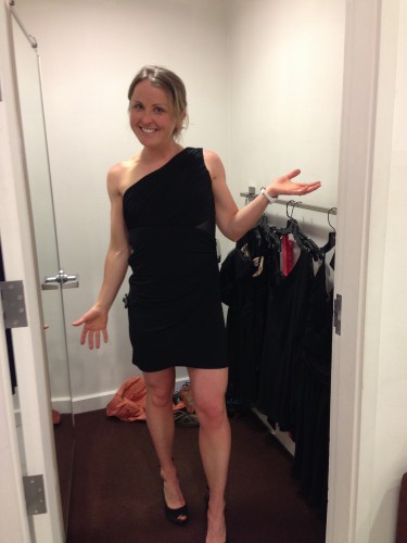 Holly trying on some cute dresses