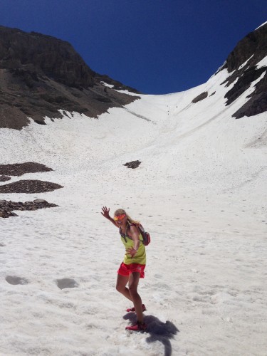 At the bottom of the Timp Glacier
