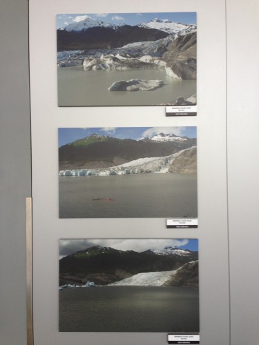 Receding glacier in Alaska