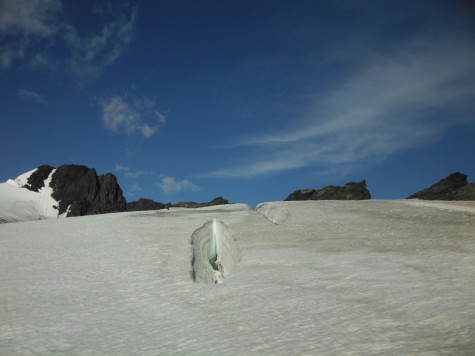 A picture of the crack further up the glacier (Mooney photo)