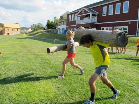 There were various log carrying techniques used (photo from Lilly)