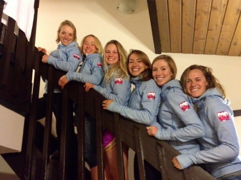 Some US Fast and Female ambassadors showing off the new hoodies! Liz, Ida, me, Sophie, Erika and Annie