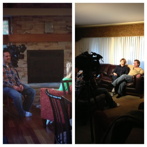 My sister and parents being interviewed by Kare 11