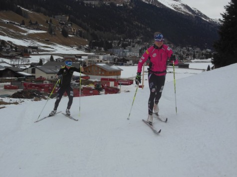 Me and Liz on our Christmas day ski! (photo from Noah)