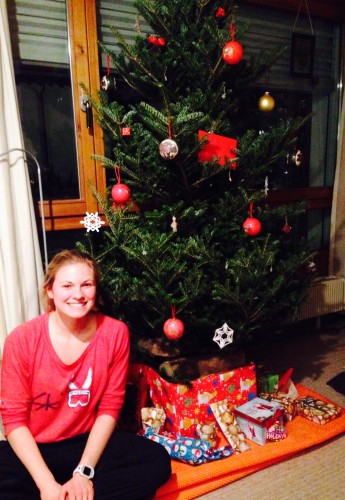 Our Christmas tree! With presents from my family and our Norwegian friends!