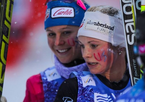 Sadie and I after the race (Salomon Nordic photo)