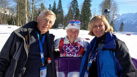 Getting to see Ken and Barb after the 15km skiathalon!