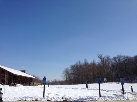 The awesome lodge and start of the Lake Elmo ski trails!