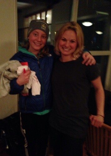 Me and Siri! It's been so great to see Kris and Siri here in Falun (photo from Kris)