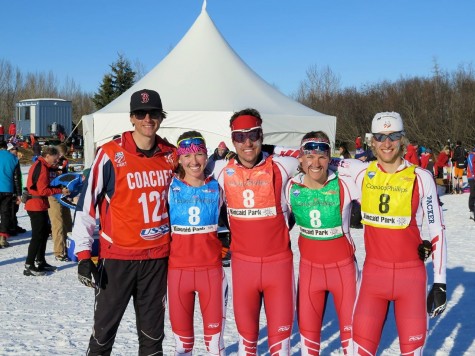 Our second SMS relay team of Erika, Ben, Annie and Erik (photo by Sverre Caldwell)