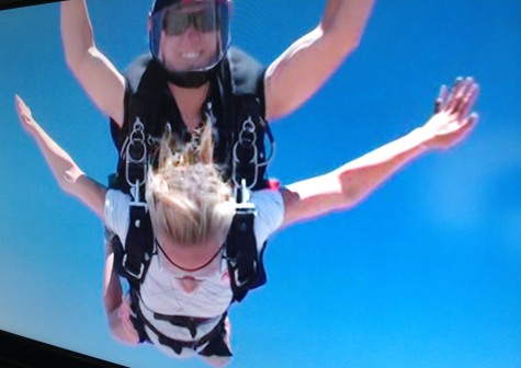 In free fall...the best part!