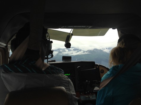 Austin, our awesome pilot, and Grace up in the front!