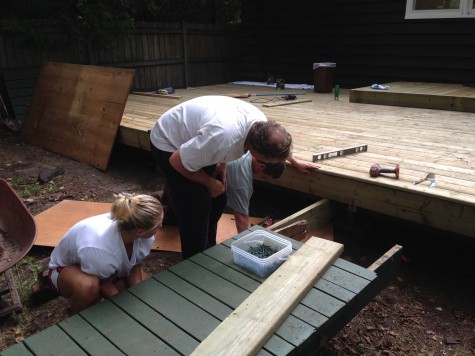 We also did a lot of camp chores, like helping to rebuild the deck, painting and clearing the roof!