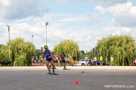 We also did a lot of obstacle courses and slalom around cones! (photo by Heidi Wisniewski)