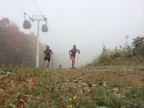 Erika and I in the hurt locker during some 4min bounding intervals! (photo from Pat)