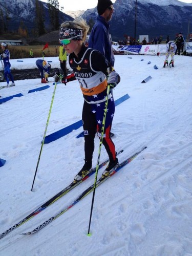 Me, getting ready to start the first qualifier of the season! (photo by Cross Country Canada)