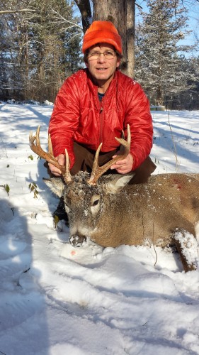 Dad and his buck! 