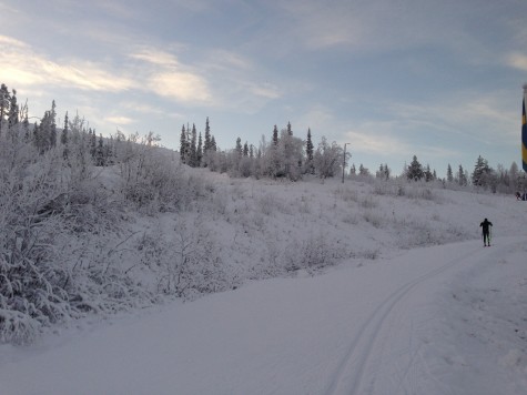 A frosty stretch of tracks