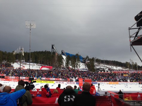 The stadium was packed full of fans! Well done, Falun! 