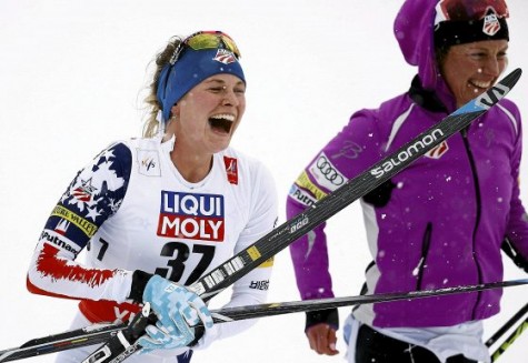 Headed to the leader's chair! (photo from Salomon Nordic)