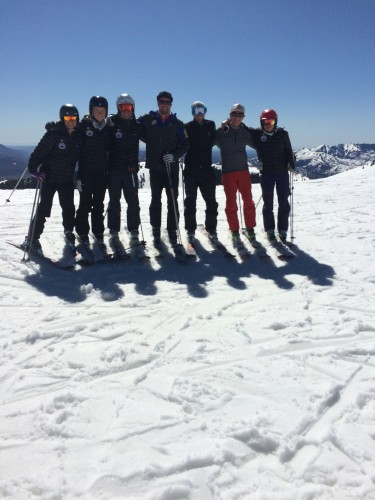 Our ski group at the top of the mountain! Thanks Sun Valley ski resort for giving us tickets! (photo from Sophie)