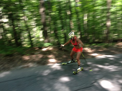 Me, getting my speed on! (photo by coach Pat)