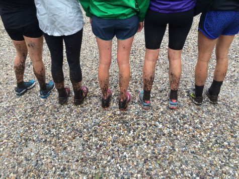 The girls post-run....things got a little muddy on the AT trail (photo by Pat)