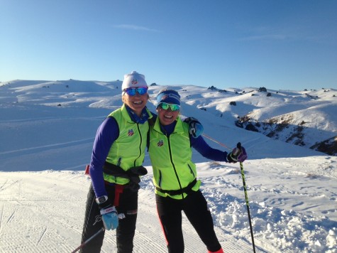 Sophie and I loving the skiing down under! (photo from Liz)