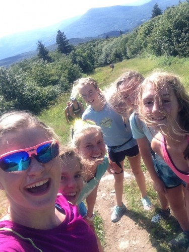 We're almost there! Hiking and catching up with my SMS Junior girls