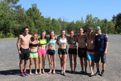 Tired but happy SMST2 team after a tough workout! Ben, Jessie, Anne H., Erika, Annie P., Sophie, Andy, Simi and Pat. (photo by Pat). 