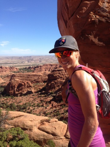 Liz at Arches National Park 