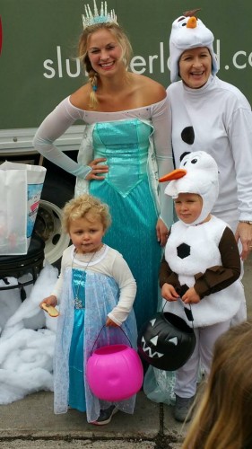 We found a mini-me set of Elsa and Olaf! (photo by Tracy Bible)