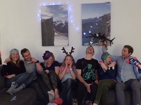 The goofy Christmas crew: Sophie, Simi, Me, Ida, Noah, Liz and Andy (photo from Noah)