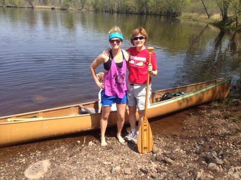 Mom and I ready for our family canoe trip on Mother's Day! 