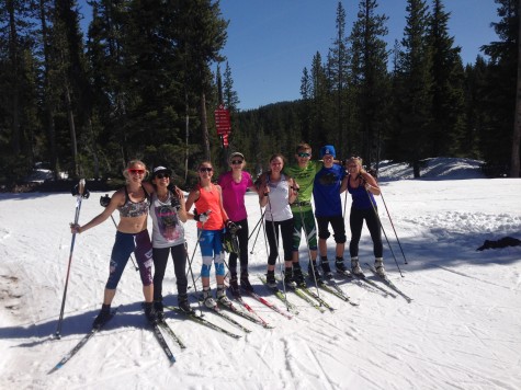 Local high school skiers took a day to come ski with us! It was really fun having them follow us on the trails. 