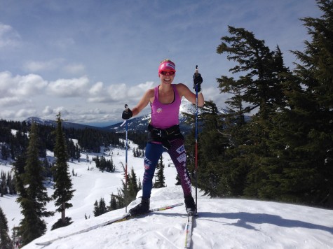 So happy to be out skiing through the woods and mountains! (photo from Pat)