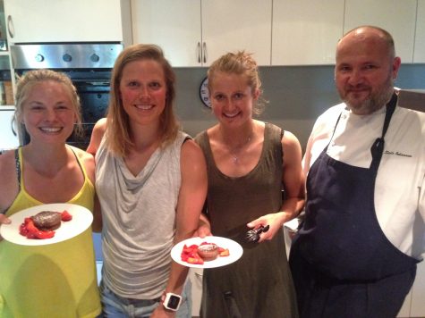 Me, Kari, Ingvild and the team Chef showing off our tasty treats!