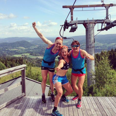 Top of the mountain with Ragnhild and Maiken! 