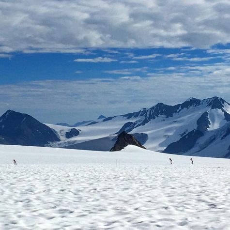 Skiing with a view! (photo by Zuzana Rogers)