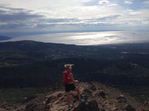 Looking out over Anchorage and the ocean from Flat top (photo from Cork)