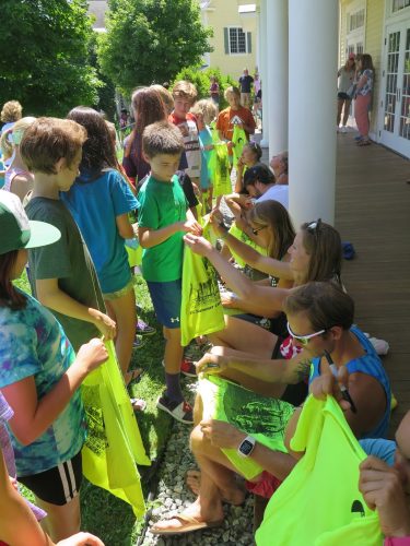 And signing the camp t-shirts...a tradition we do every year! (photo by Lilly Caldwell)