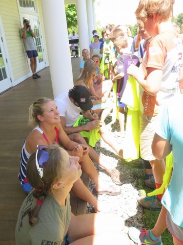 Talking with the BKL kids after camp! (photo by Lilly Caldwell)