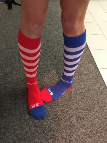 Enjoying my new relay-inspired socks from Podiumwear! Thanks guys! 