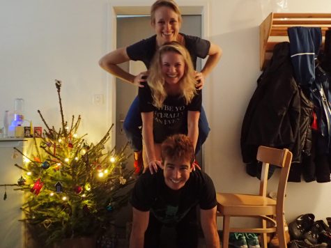 The three musketeers and their Happy-Hanukkah-Christmas tree! (photo from Noah)